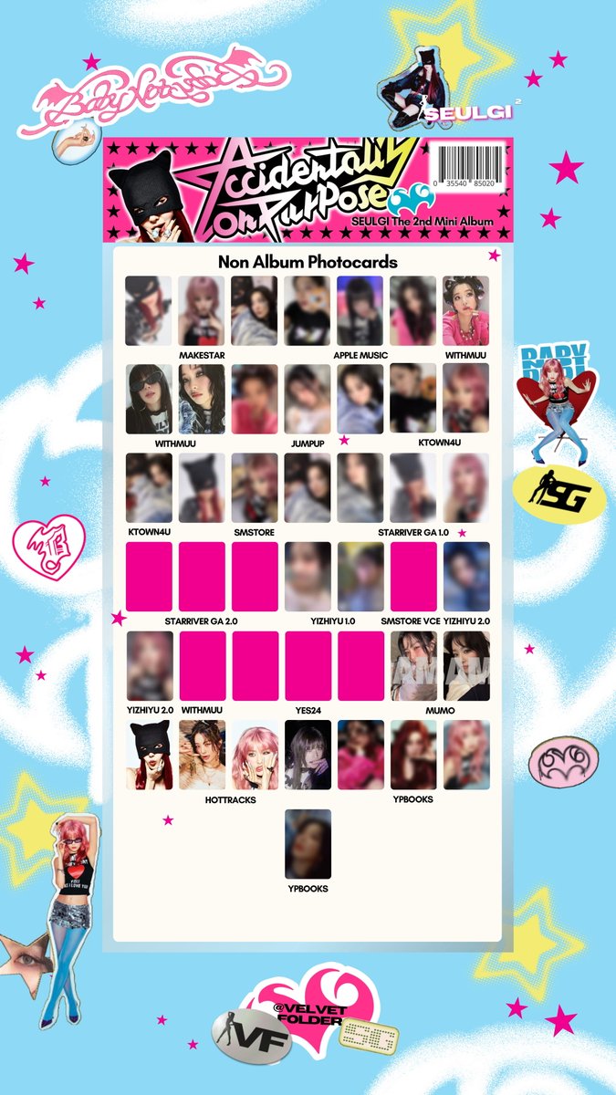 Accidentally On Purpose] ⭑ Non Album Photocard List updated with