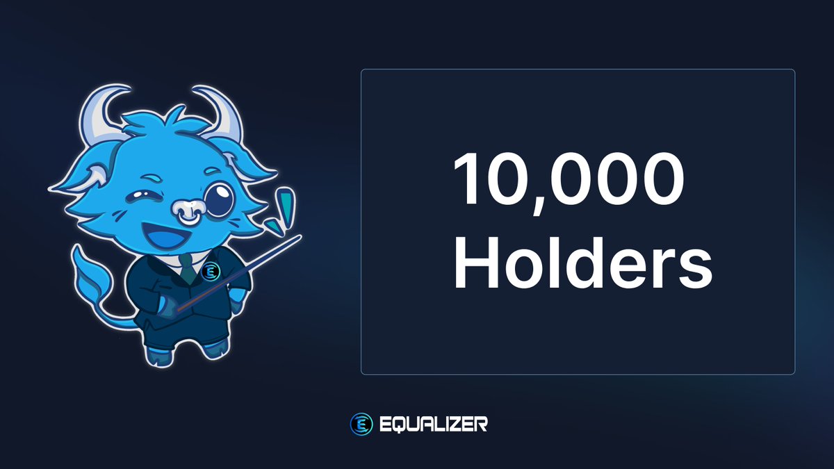 $EQUAL is one of the most decentralized forces on Sonic!

We have now reached over 10,000 holders.

If you like the decentralized nature of blockchain protocols you will love $EQUAL