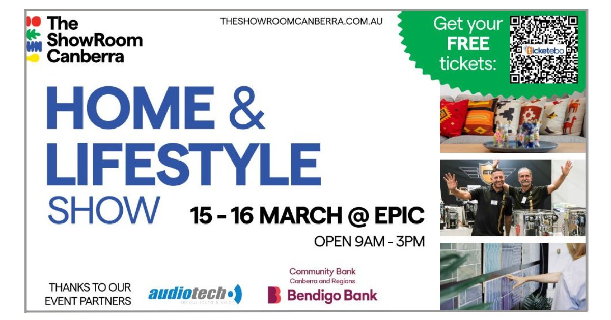 EPICCanberra's tweet photo. Canberra’s Premier Home &amp; Lifestyle Event is Back!
On THIS WEEKEND, the ShowRoom Canberra Home &amp; Lifestyle Show brings you everything you need to design, renovate, and style your dream home!
FREE entry - register online https://t.co/0DXK26Jq6R https://t.co/43WHRPbcc3