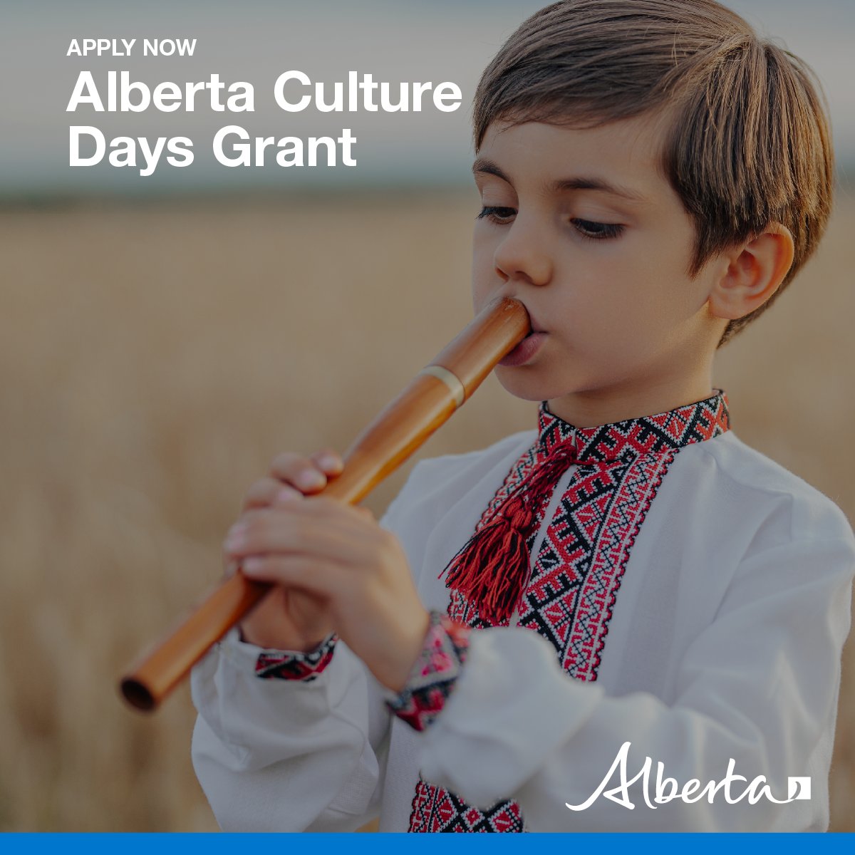 The Alberta Culture Days Grant is OPEN! 🎉

We’re offering grants of up to $10,000 to help community groups and non-profits host cultural celebrations for #AlbertaCultureDays

Applications close on March 15.

Apply now: alberta.ca/alberta-cultur…