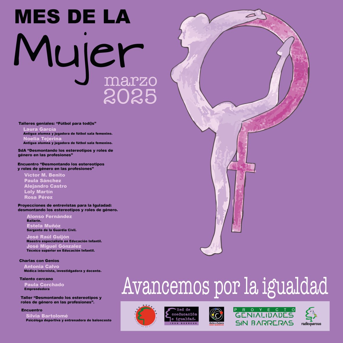 Comenzamos el Mes de la Mujer, promovida por la Red de cooperación e igualdad del centro y #proyectoAulaDelFuturo #ProyectoGenialidadesSinBarreras y #RadioQuercus <a href="/inclusionad/">Servicio de Inclusión y Atención a la Diversidad</a> <a href="/InnovacionForm/">Innovacion_Formación_Emprendimiento</a> <a href="/RadioEdu/">RadioEdu</a>
