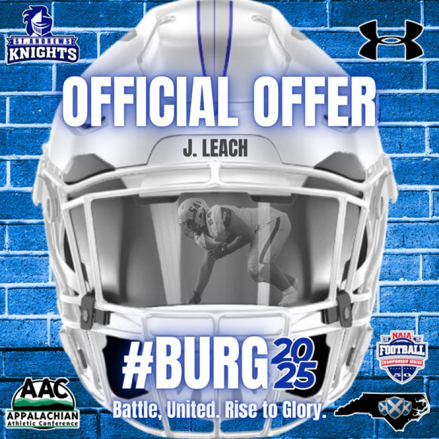Jacob leach (@jacobleach54) on Twitter photo After a great conversation with <a href="/__CoachBJohnson/">@_CoachBJohnson</a> , I’m honored to receive an offer from <a href="/StAndrewsFB/">SAU Football</a> ! Huge thanks to my coaches. Excited for what’s ahead! <a href="/FootballBsh/">BSH Knights Football</a> After a great conversation with <a href="/__CoachBJohnson/">@_CoachBJohnson</a> , I’m honored to receive an offer from <a href="/StAndrewsFB/">SAU Football</a> ! Huge thanks to my coaches. Excited for what’s ahead! <a href="/FootballBsh/">BSH Knights Football</a>