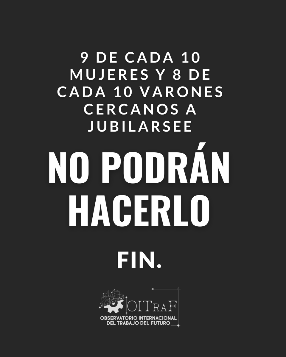 OITraF1's tweet photo. Con Milei las y los jubilados son INDIGENTES. 

FIN.

#jubilados #jubilaciones https://t.co/eUZ6u1tvxu