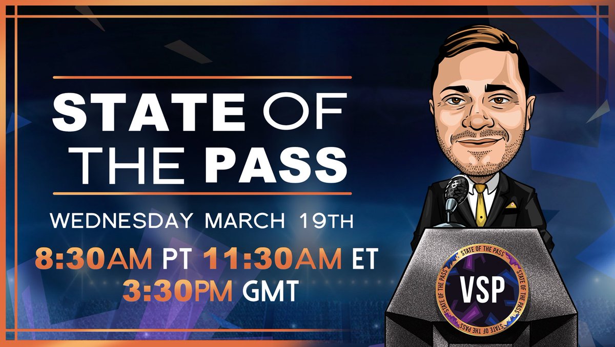 VaynerSports Pass (@vspass) on Twitter photo VSP โState of The Passโ Town Hall ๐ฃ
๐๏ธ March 19th 11:30am EST
Join us live with <a href="/ajv/">AJ Vaynerchuk</a> to discuss project updates on YouTube Live here:
youtube.com/watch?v=kgKBcdโฆ VSP โState of The Passโ Town Hall ๐ฃ
๐๏ธ March 19th 11:30am EST
Join us live with <a href="/ajv/">AJ Vaynerchuk</a> to discuss project updates on YouTube Live here:
youtube.com/watch?v=kgKBcdโฆ