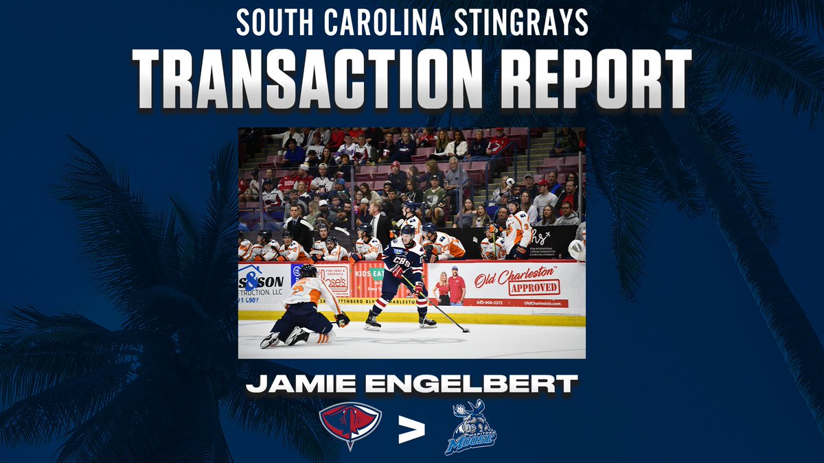 xyz - South Carolina Stingrays (@scstingrays) on Twitter photo The <a href="/ManitobaMoose/">Manitoba Moose</a> of <a href="/TheAHL/">American Hockey League</a> have signed Jamie Engelbert to a professional tryout. Congratulations Jamie!
🗞️ bit.ly/4iMQbkI The <a href="/ManitobaMoose/">Manitoba Moose</a> of <a href="/TheAHL/">American Hockey League</a> have signed Jamie Engelbert to a professional tryout. Congratulations Jamie!
🗞️ bit.ly/4iMQbkI