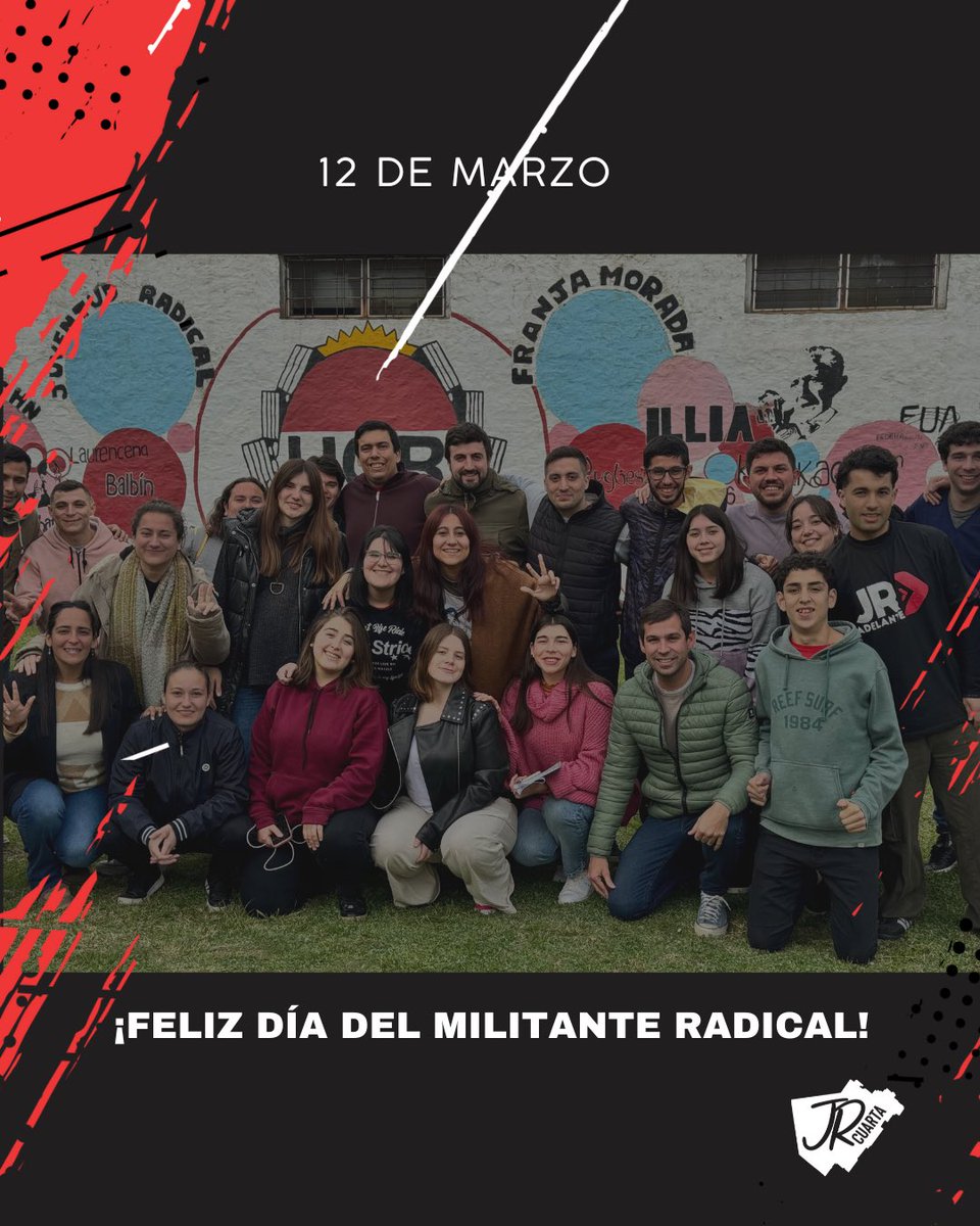 jrcuartaseccion's tweet photo. 12 de marzo, ha sido instituido como DIA DEL MILITANTE RADICAL en merecido homenaje a la trayectoria, ética, dignidad y militancia del Dr. RAUL ALFONSIN, al cumplirse en esta fecha, el aniversario de su natalicio. https://t.co/S61YHDyjAI