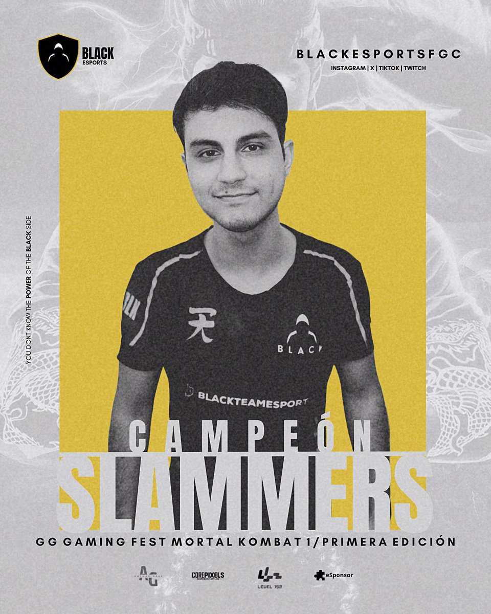 blackesportsfgc's tweet image. El pasado 9 de marzo el tremendo @haitter_alan se corona campeón del presencial GG 2025 Gaming Fest de paraguay en #MortalKombat1

El paragua comenzando con el pie derecho los presenciales este 2025 mostrando su gran poder 💪🏻 #JointheBlackSide