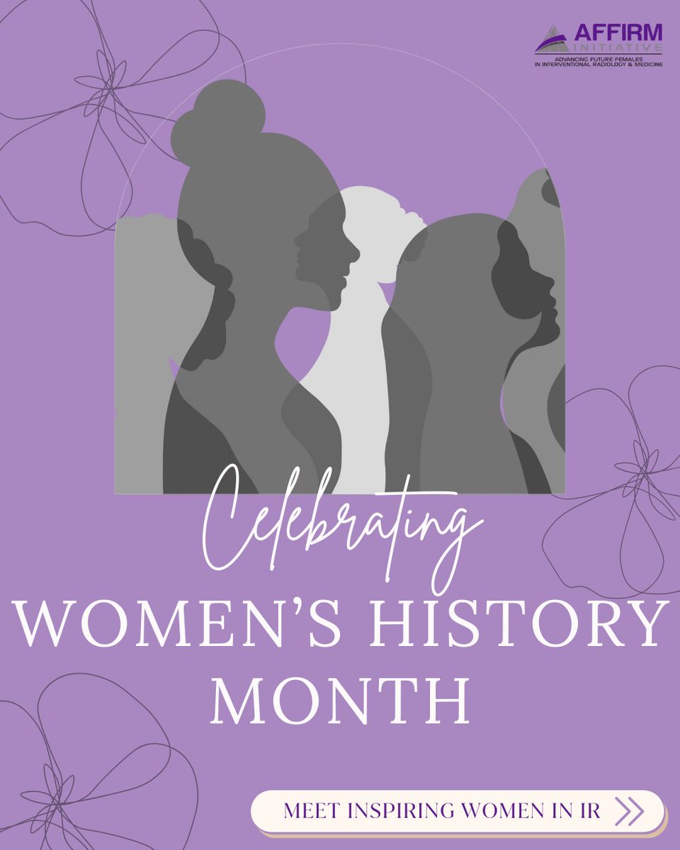 AffirmProgram's tweet image. 🌟Physician Spotlight🌟 This Women’s History Month, we’re celebrating incredible female physicians making an impact in IR and beyond! Their dedication, leadership, and innovation continue to inspire the next generation. First up, meet IR resident Dr. Claus! #WomenInMedicine #WIR