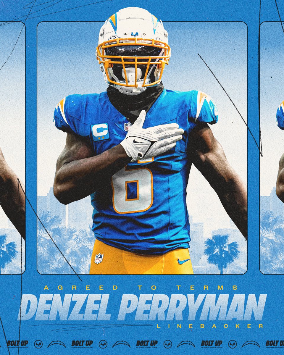 stay tuned. stay hydrated.

we’ve agreed to terms with LB Denzel Perryman → chrg.rs/4htrWqI