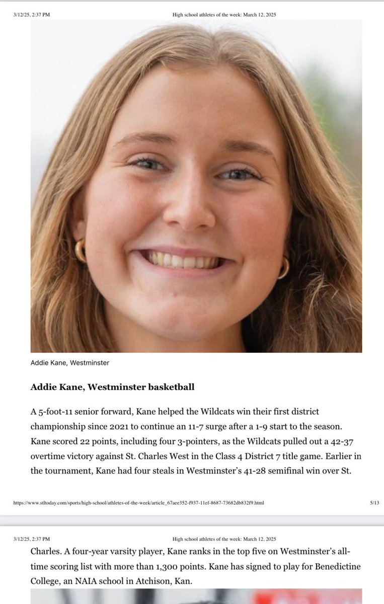 Thank you <a href="/STLhssports/">STLhighschoolsports</a> and <a href="/stltoday/">St. Louis Post-Dispatch</a> for recognition! 
<a href="/CoachZenker/">Nic Zenker</a> <a href="/AthleticsWCA/">WCA Athletics</a>