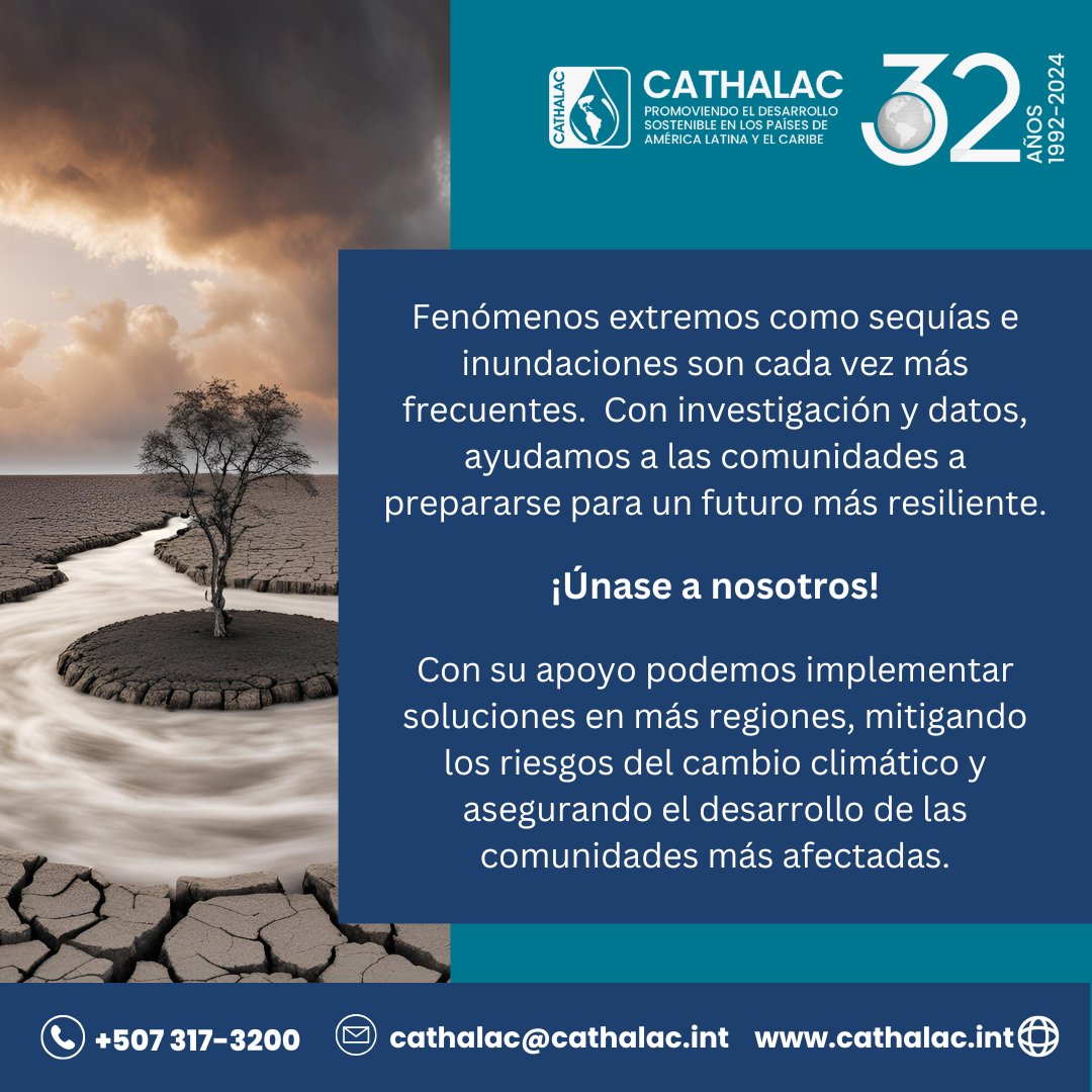 Con su apoyo podemos implementar soluciones para mitigar los riesgos del cambio climático a los que se ven expuestas las comunidades vulnerables.

#cambioclimático #inundaciones #sequías #resiliencia #adaptación