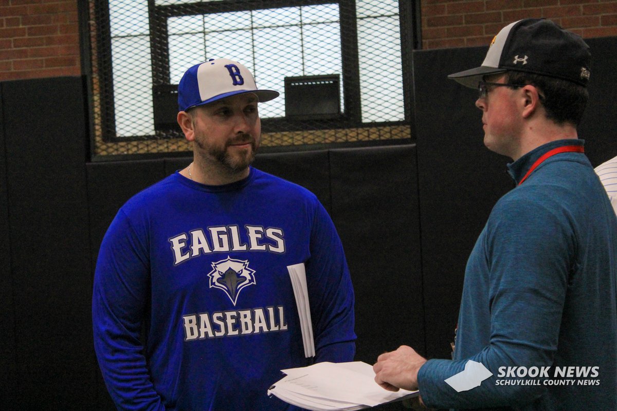 JaySkook's tweet image. Republican Herald's @QuinnBurkitt covering the Schuylkill League Baseball/Softball Media Day