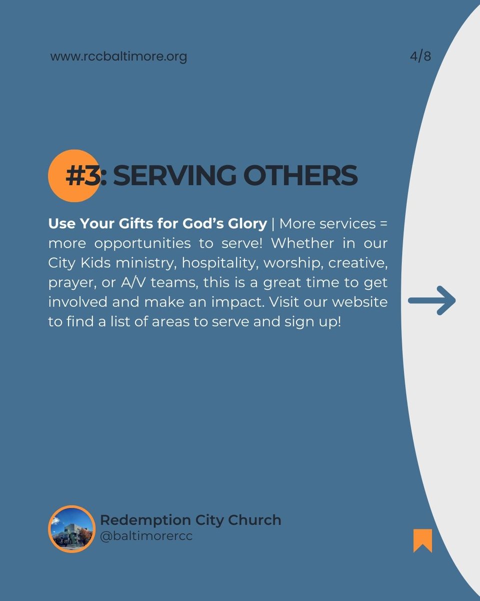 RCC is adding a third Sunday service starting April 6 at 8:30, 10:00, &amp; 11:30 AM!

Swipe through to see 5 reasons why we’re making this change! We're excited to make room for more people to experience the love of Christ!

Which service will you be attending? 

Part 1