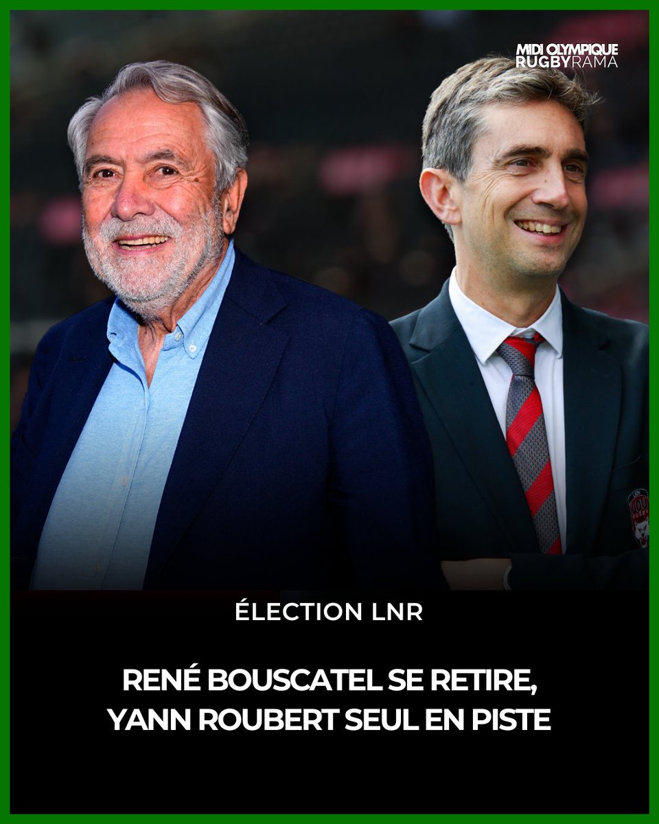 L'élection du nouveau comité directeur de la LNR aura lieu ce jeudi. Pourtant, l'affaire semble déjà pliée : battu par un vote interne des 30 clubs professionnels, le président sortant René Bouscatel a choisi de se retirer.

Plus d'infos ici : shorturl.at/7UhV6