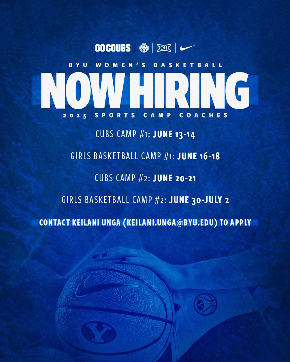 𝐍𝐎𝐖 𝐇𝐈𝐑𝐈𝐍𝐆

Contact Keilani Unga to apply to be a camp coach