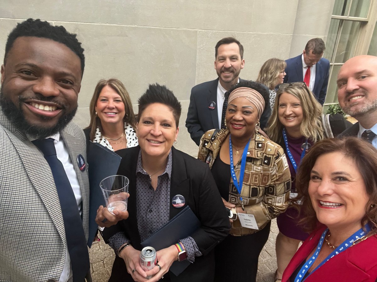MESPAprincipals's tweet photo. 🏫📢 The MESPA &amp; MASSP leaders are in D.C. advocating for Minnesota schools! 🇺🇸 Meeting with policymakers to ensure principals’ voices are heard. Strong schools need strong advocates! 💪🍎 #PrincipalsAdvocate #MESPA #MASSP #NSLAC2025 @mnprincipals https://t.co/CgJuWyylQf