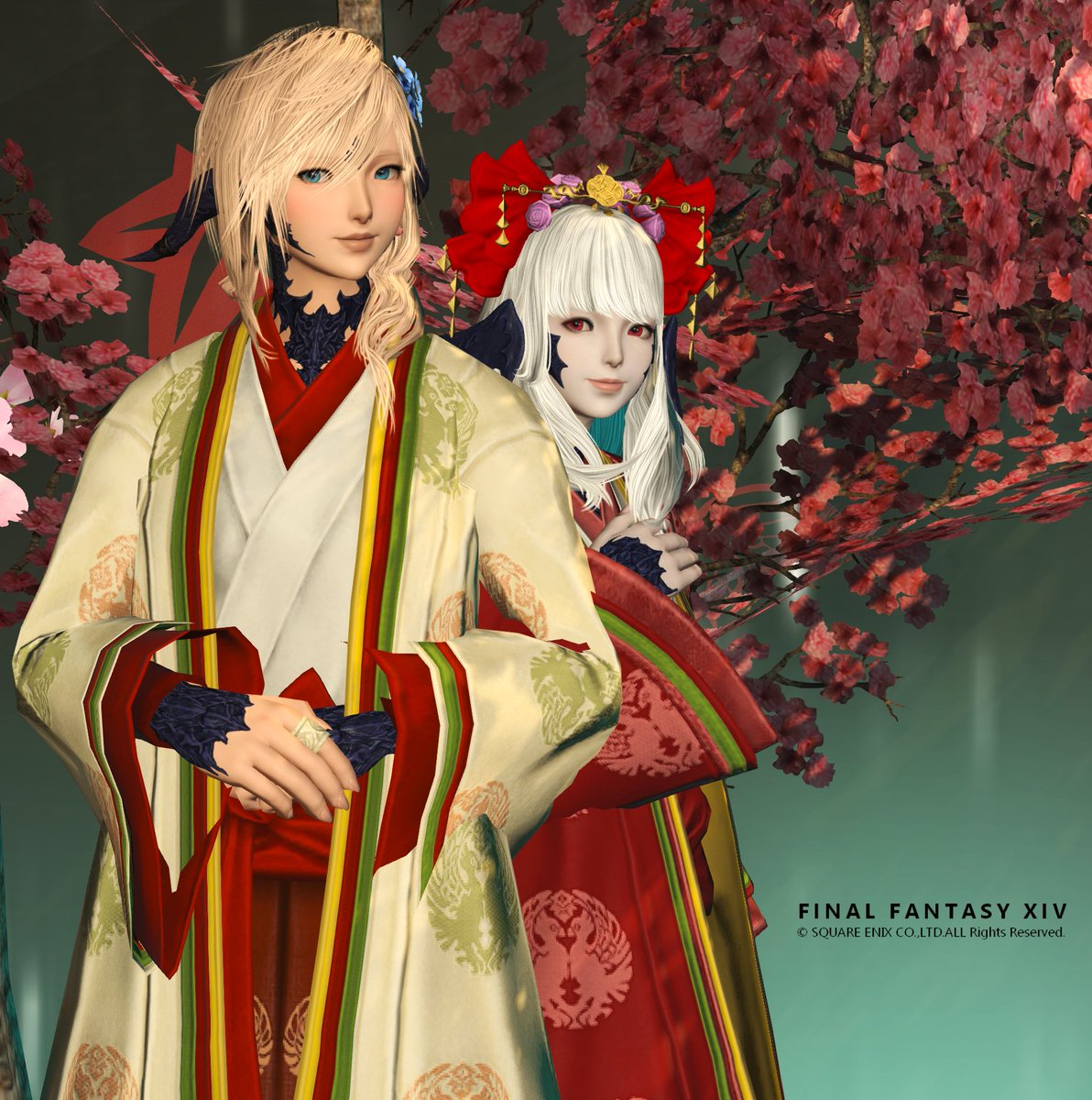 nina_avag's tweet photo. れもんさんと和のプリンセスデー的なやつ！
お花見！！🌸
#FF14SS
#studioRyne 様にて https://t.co/H3hY1eM6GX