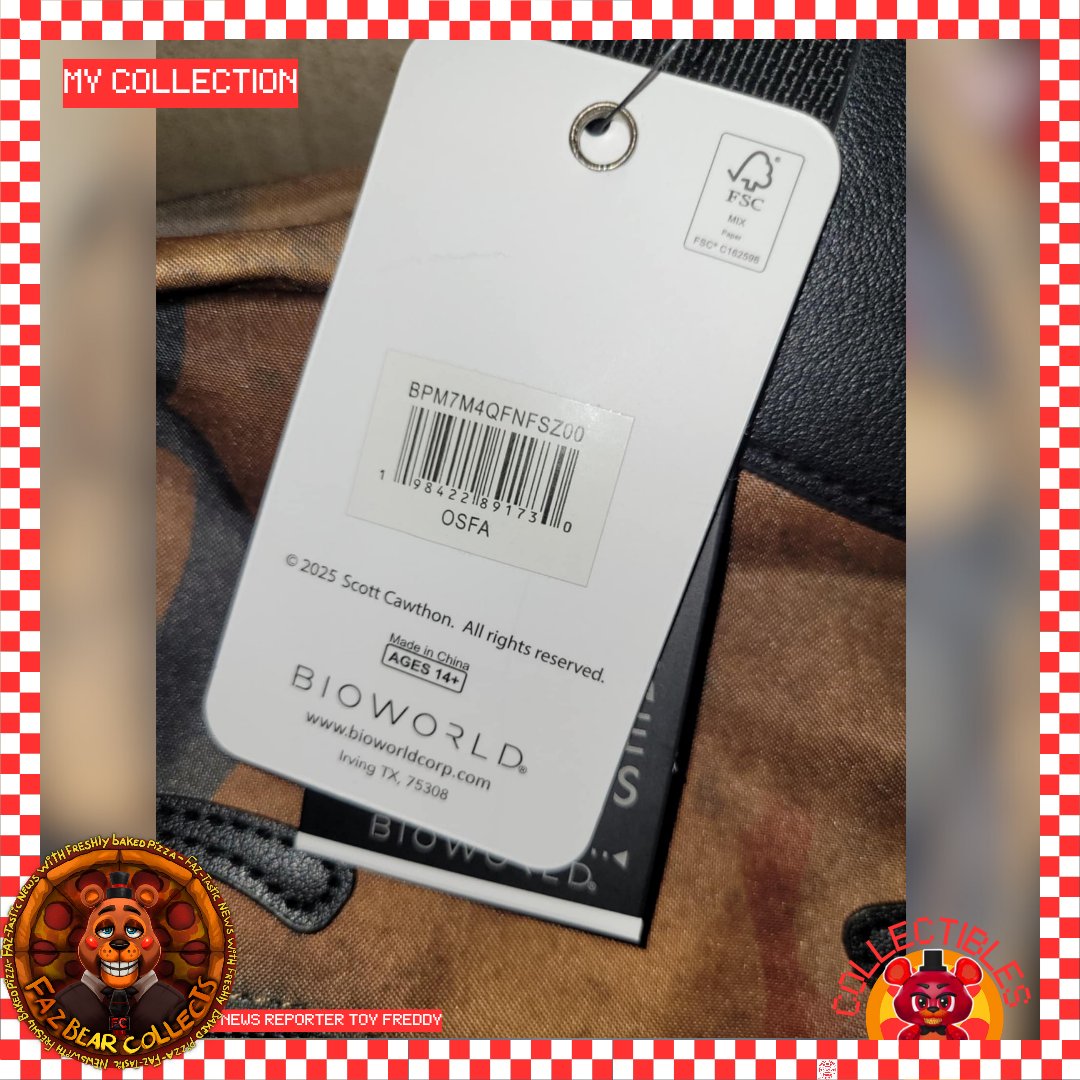 FazBearCollects's tweet image. 🐻🎤🍕Got a new @BioworldMerch backpack!! It&apos;s 2025 copyright so looks like these scary faced bags are back!!🍕🎤🐻

#fnaf #bioworld #scottcawthon #fnafnews #fnafmerch #scottcawthon #backpack #fivenightsatfreddys