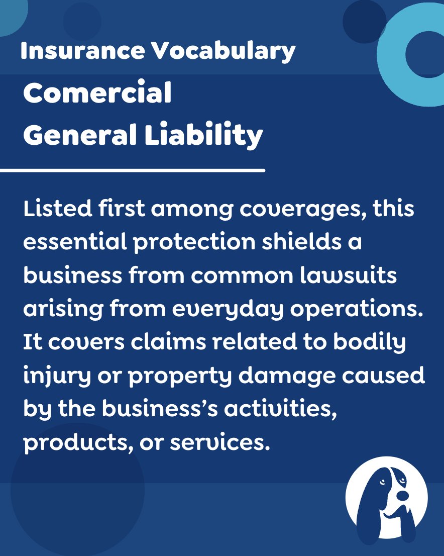 gethounddog's tweet image. 💼 Commercial General Liability (CGL): Your First Line of Defense

CGL appears first in the list of coverages for a reason—it protects your business from common lawsuits tied to everyday activities. Stay safeguarded against the unexpected! 🔒

#CommercialGeneralLiability
