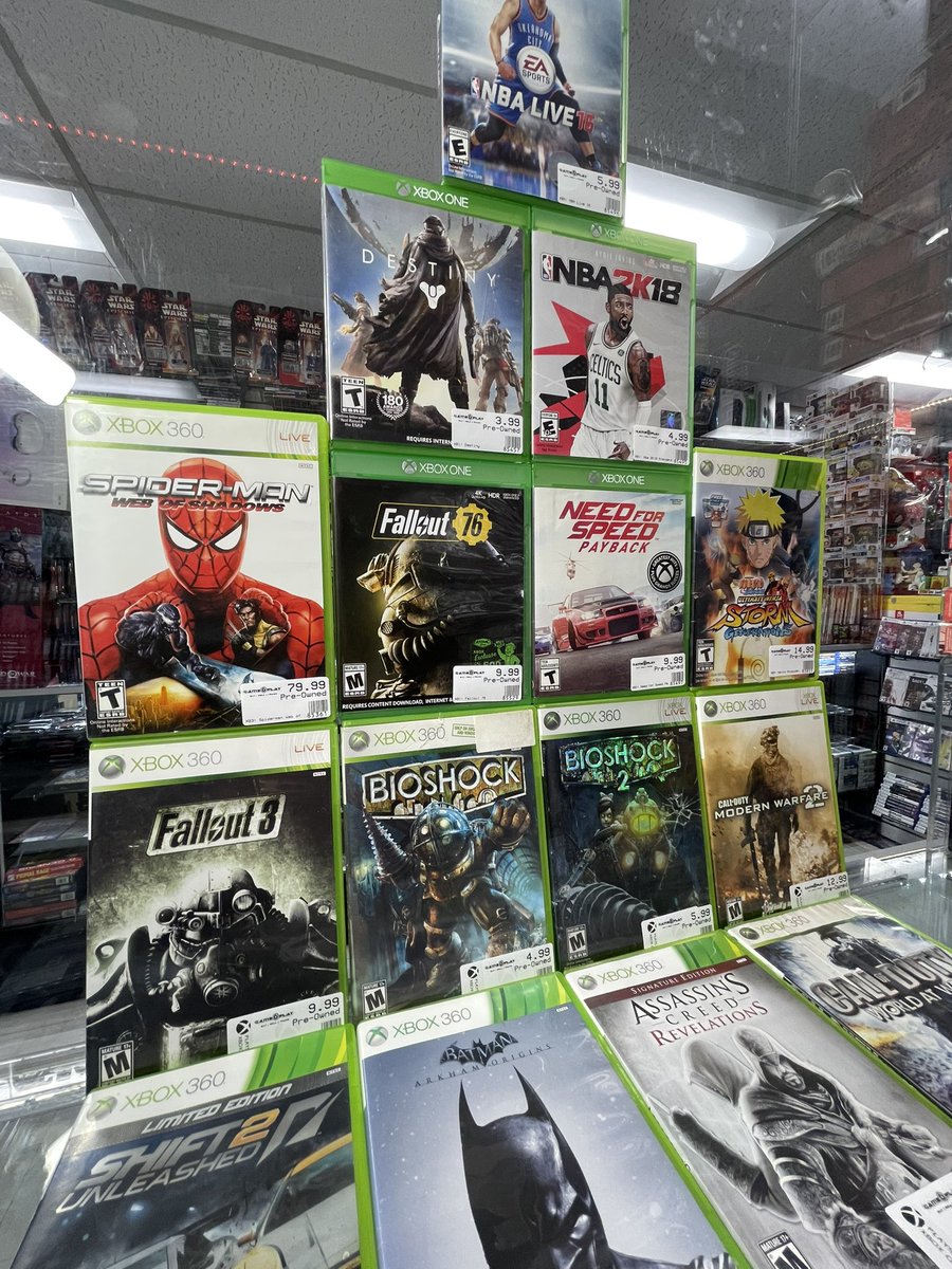 gameplayla's tweet photo. Some of the greatest games on one of the best consoles of all time (the 360 ofc)!! Come on in!!! 

Buy, Sell, Trade all your video games here! 
🎮
📍10937 Venice Blvd, Los Angeles CA 90034
🎮
Hours: 11am-7pm 
🎮
Phone#: (310)-842-7776 
#gameplayla #retrostore #LosAngelesCA https://t.co/jV5yfP24BY