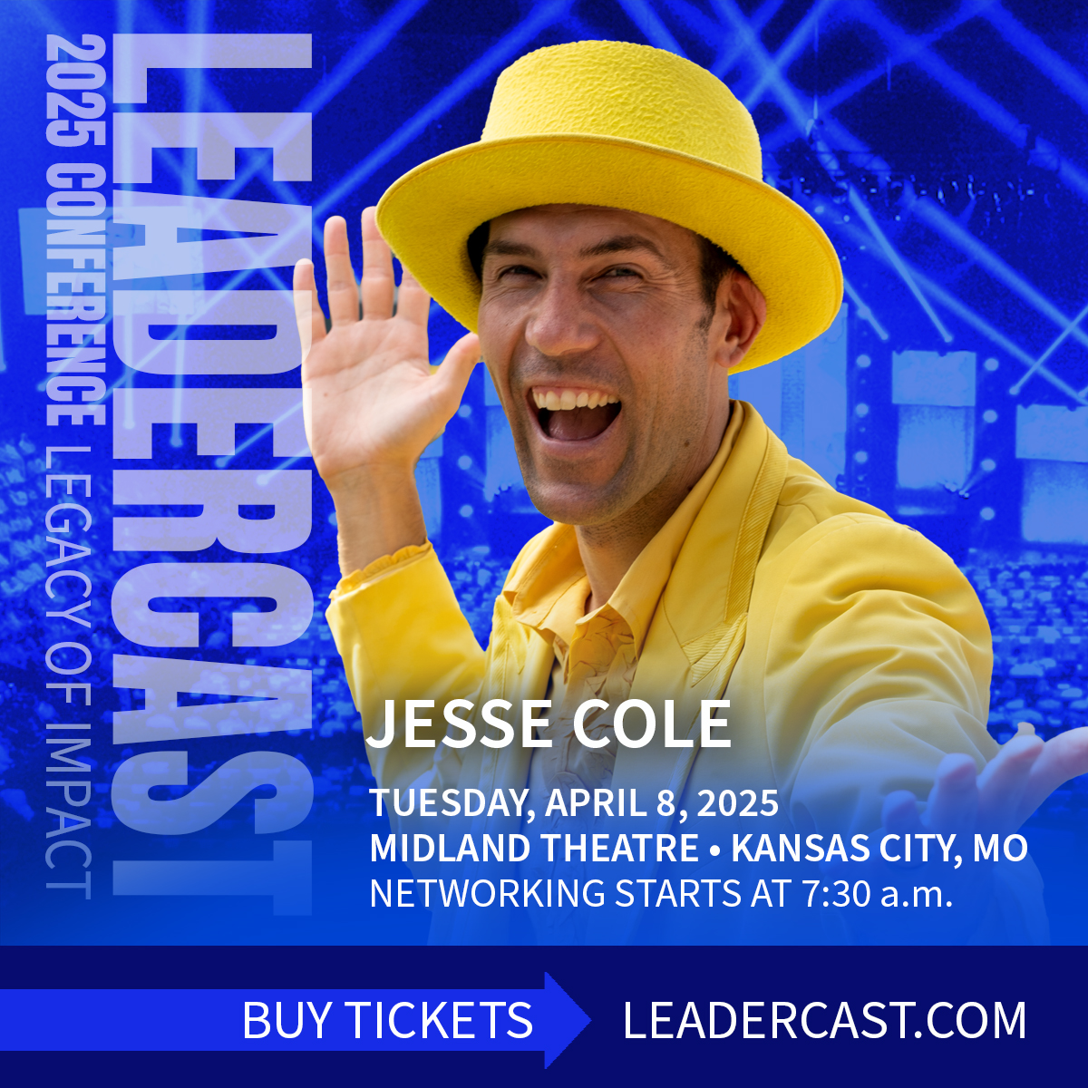 Jesse Cole is bringing Fans First leadership to Leadercast 2025! Catch him live on April 8 in Kansas City!

#JesseCole #SavannahBananas #KansasCity