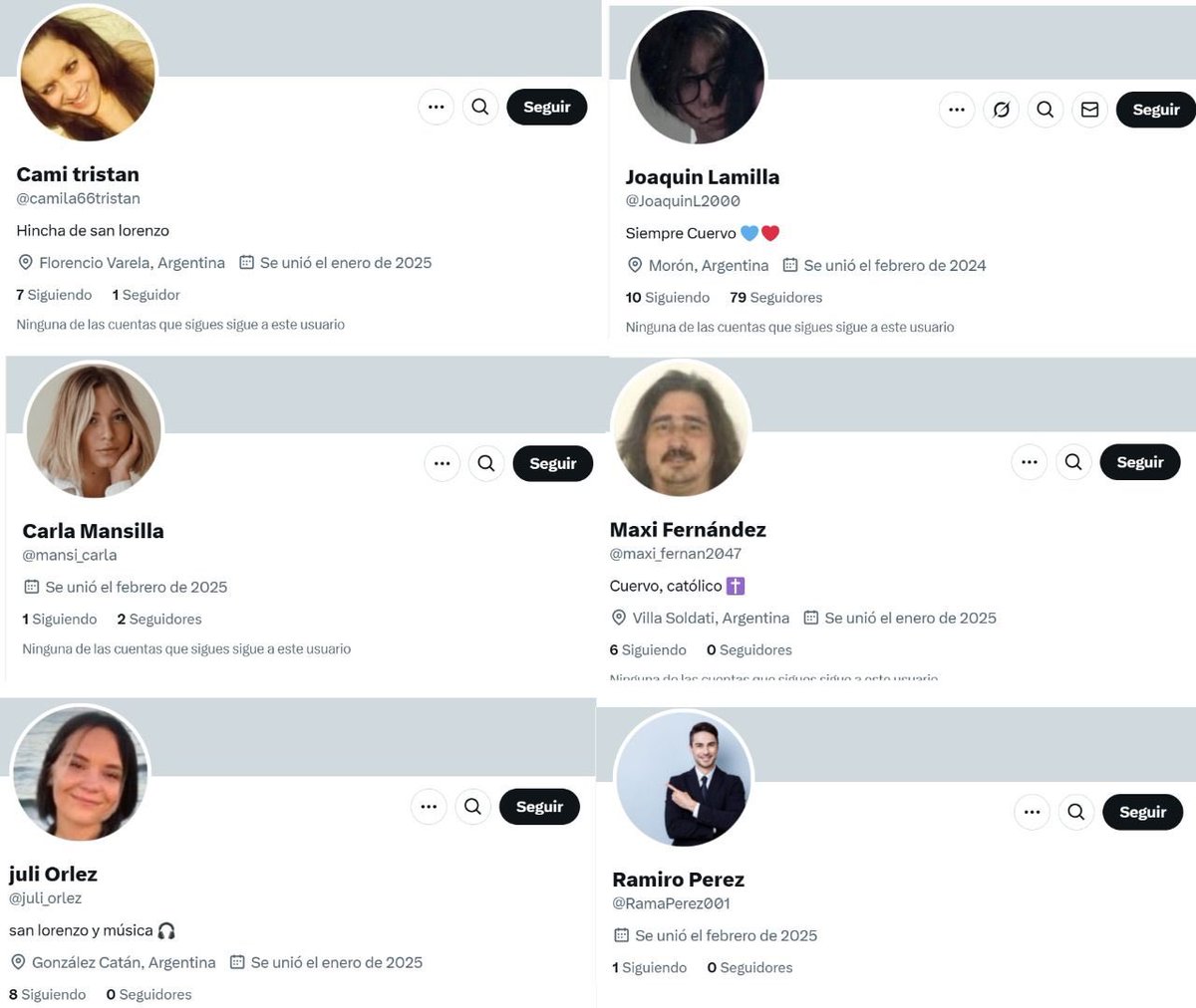 Todos los comentarios de los posteos del enfermo de <a href="/morettimarcelo/">Marcelo Moretti</a> son de estas cuentas. Algunas de las cuales siguen tambien a <a href="/davellaneda77/">Daniel Avellaneda ⚽🎙️📰</a> . Porque no solo son chorros, también son hijos de primos.