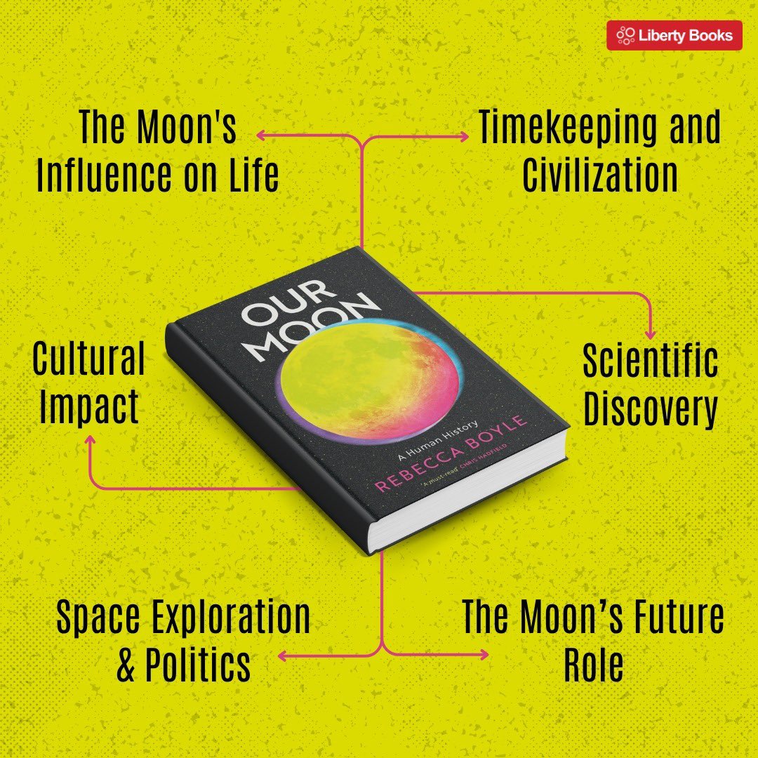 Liberty Books (@libertybooks_) on Twitter photo Discover the untold story of our closest celestial companion. In Our Moon, Rebecca Boyle explores how the Moon has shaped science, culture, and life on Earth. A must-read for space lovers: libertybooks.com/our-moon-a-hum…
<a href="/rboyle31/">Rebecca 🌕 Boyle</a> #LibertyBooks #BookTwitter #Moon #Earth Discover the untold story of our closest celestial companion. In Our Moon, Rebecca Boyle explores how the Moon has shaped science, culture, and life on Earth. A must-read for space lovers: libertybooks.com/our-moon-a-hum…
<a href="/rboyle31/">Rebecca 🌕 Boyle</a> #LibertyBooks #BookTwitter #Moon #Earth