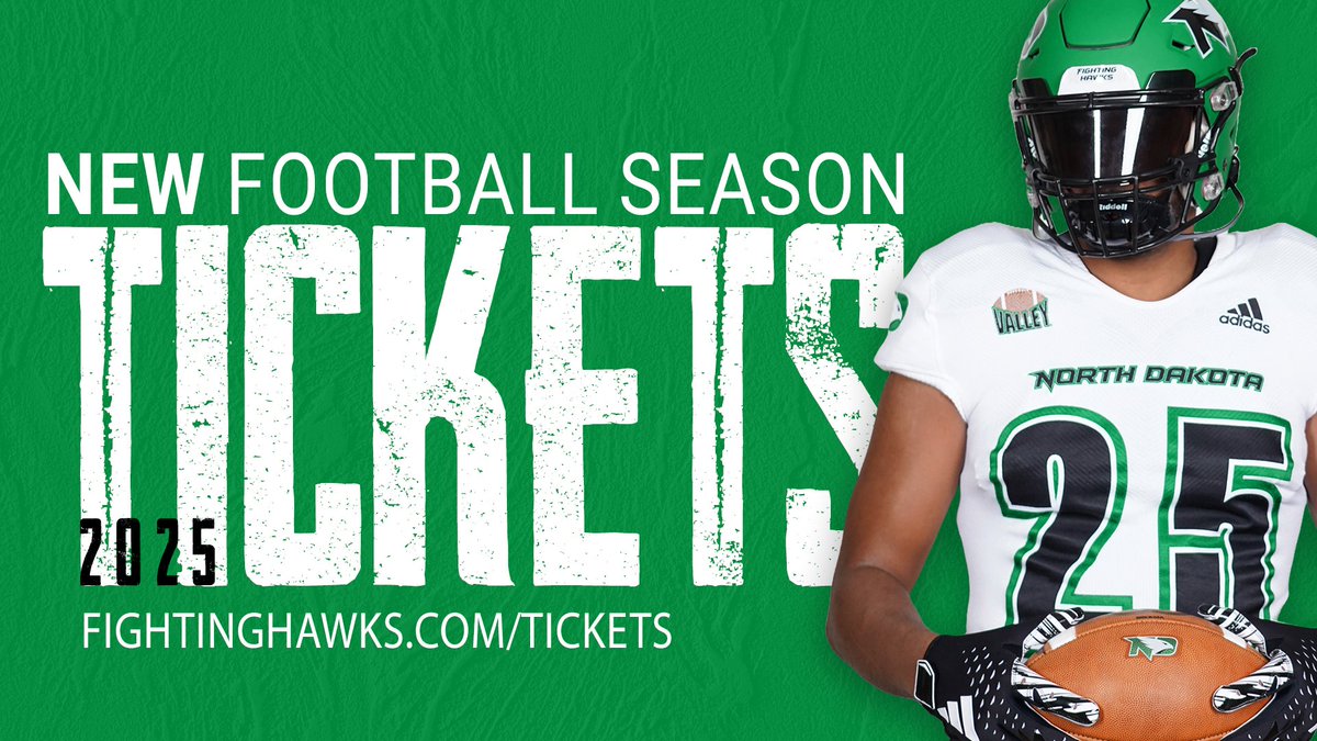 NorthDakotaAthletics (@undsports) on Twitter photo The excitement is brewing here in Grand Forks!
Secure your 𝟮𝟬𝟮𝟱 𝗡𝗲𝘄 𝗙𝗼𝗼𝘁𝗯𝗮𝗹𝗹 𝗦𝗲𝗮𝘀𝗼𝗻 𝗧𝗶𝗰𝗸𝗲𝘁𝘀 and be part of the <a href="/AlerusCenter/">Alerus Center</a> magic! 🏈
𝗡𝗲𝘄 Season Tickets: bit.ly/3ToPR0L
#UNDproud | #LGH The excitement is brewing here in Grand Forks!
Secure your 𝟮𝟬𝟮𝟱 𝗡𝗲𝘄 𝗙𝗼𝗼𝘁𝗯𝗮𝗹𝗹 𝗦𝗲𝗮𝘀𝗼𝗻 𝗧𝗶𝗰𝗸𝗲𝘁𝘀 and be part of the <a href="/AlerusCenter/">Alerus Center</a> magic! 🏈
𝗡𝗲𝘄 Season Tickets: bit.ly/3ToPR0L
#UNDproud | #LGH