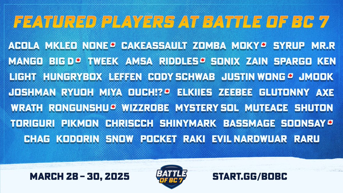 World-class talent? ✅
Fan favourites? ✅
Home-town heroes? ✅

Now all we need is YOU! 🙏

Join the fun taking place at #BoBC7 and be a part of the action!