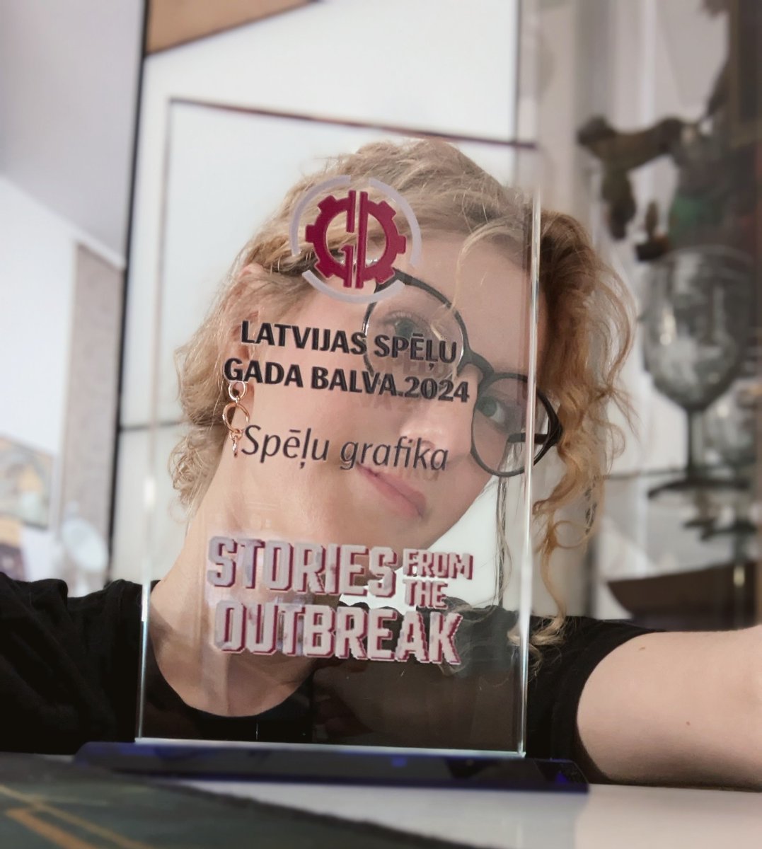 we got the Latvian game award for best graphics 🥳
Thanks <a href="/gamedevlv/">gamedev.lv</a> 🥹