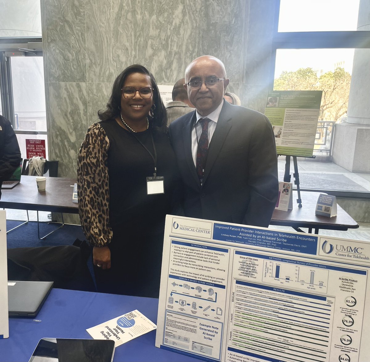 Dr. Chandra and Dr. Davis are at CTeL’s Digital Health Tech &amp; AI Showcase at the U.S. Capitol today as the new Congress begins! Members of Congress are exploring telehealth, AI, and digital health innovations to shape the future of healthcare!
