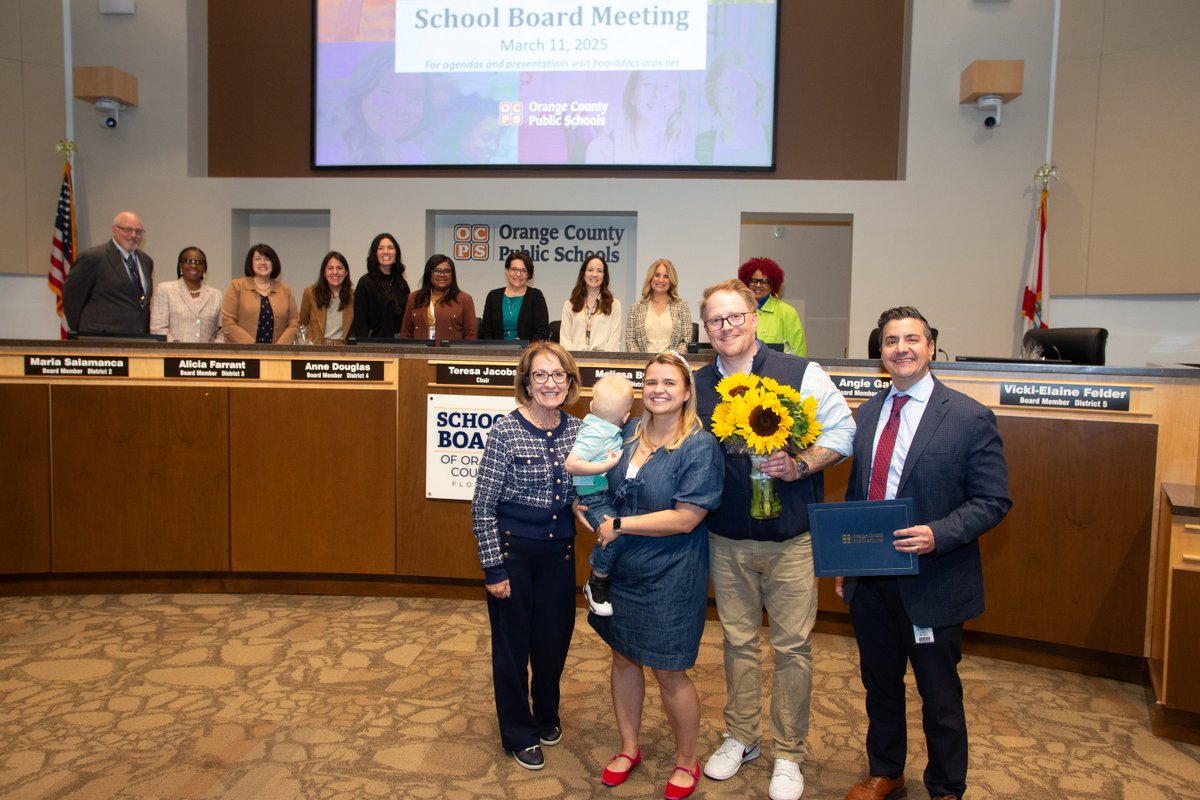 Huge shout-out to Allison Kibbey, Director of Instructional Technology and Library Media. Chair Jacobs recognized her for her groundbreaking work in OCPS, including kickstarting our 1-to-1 digital device program &amp; leading the Let's Read OCPS challenge! We're so lucky to have her!