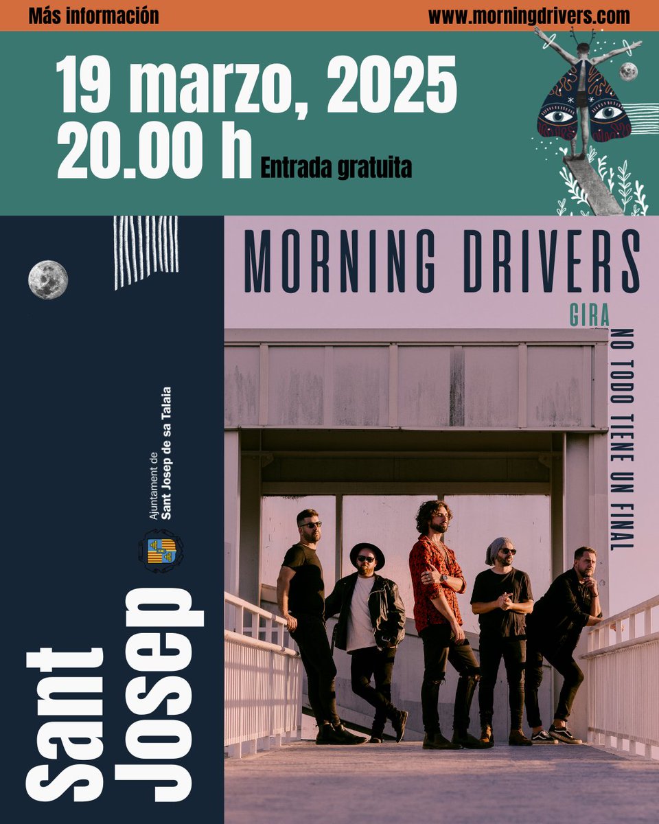 Morning Drivers (@morningdrivers) on Twitter photo ¡Fiestón a la vista! 🎉 El miércoles 19 celebramos Sant Josep con <a href="/mikinunez/">Miki Núñez</a>.
🎟️ Entrada gratuita. empezaremos bien prontito para que al día siguiente nadie tenga sueño. 💤
¡Gracias Sant Josep <a href="/DeTalaia/">Ajuntament de Sant Josep de sa Talaia</a>! Nos vemos allí. 🥳 ¡Fiestón a la vista! 🎉 El miércoles 19 celebramos Sant Josep con <a href="/mikinunez/">Miki Núñez</a>.
🎟️ Entrada gratuita. empezaremos bien prontito para que al día siguiente nadie tenga sueño. 💤
¡Gracias Sant Josep <a href="/DeTalaia/">Ajuntament de Sant Josep de sa Talaia</a>! Nos vemos allí. 🥳