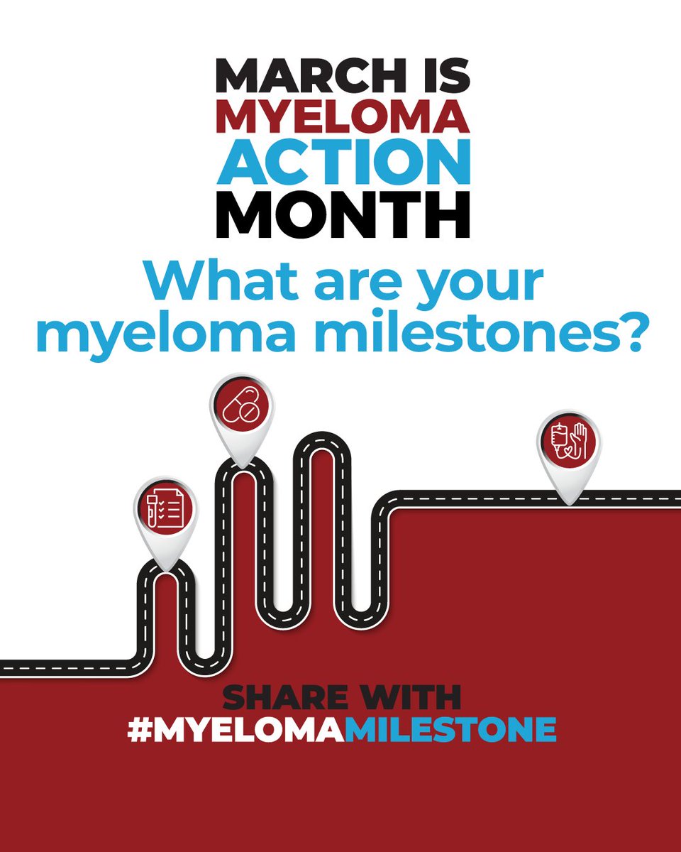 International Myeloma Foundation (@imfmyeloma) on Twitter photo We're celebrating Myeloma Action Month by sharing our myeloma milestones! Our stories of resilience inspire others & strengthen the community. Download the template at myelomaactionmonth.org & share yours with #MyelomaMilestone. We thank <a href="/Amgen/">Amgen 🧪🔬🧬</a> for helping us raise MM awareness! We're celebrating Myeloma Action Month by sharing our myeloma milestones! Our stories of resilience inspire others & strengthen the community. Download the template at myelomaactionmonth.org & share yours with #MyelomaMilestone. We thank <a href="/Amgen/">Amgen 🧪🔬🧬</a> for helping us raise MM awareness!