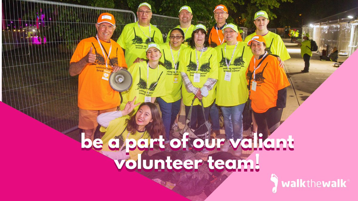 We need YOUR help! Volunteer with us at The MoonWalk London on May 17th–18th. Whether you're cheering on Walkers, handing out refreshments, or working behind the scenes, your help makes it all possible!

Sign up today and help make the magic happen! 🙌

walkthewalk.org/volunteer/