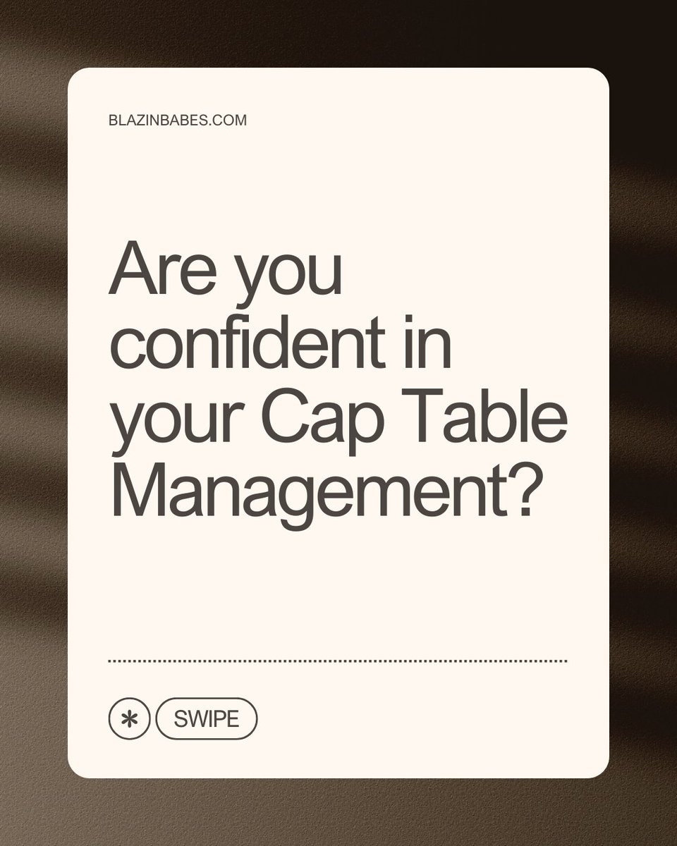 BlazinBabesOrg's tweet image. Join us TOMORROW NIGHT for an exclusive session on Cap Table Management for Startup Founders and learn how to protect your equity and avoid costly pitfalls.

📅 March 13 | 7 PM CST
🔗 blazinbabes.com/meetups

#CapTableManagement #FounderEquity #StartupSuccess
