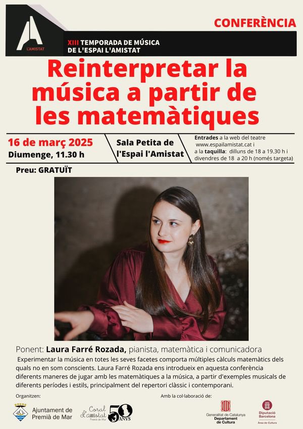 LaFarreRozada's tweet photo. Aquesta cap de setmana tinc una doble cita a l’Espai Amistat de #PremiàDeMar 🎹♾️
No us ho perdeu!! 🤗🤗
@CoralAmistat @PremiaMedia_ #piano #recital #lecture #music #maths #chaos #chaostheory #komitas #nenov #abramian #debussy #chebotarian #benamots #amiryan #stanchinsky https://t.co/3smLQyQGxn