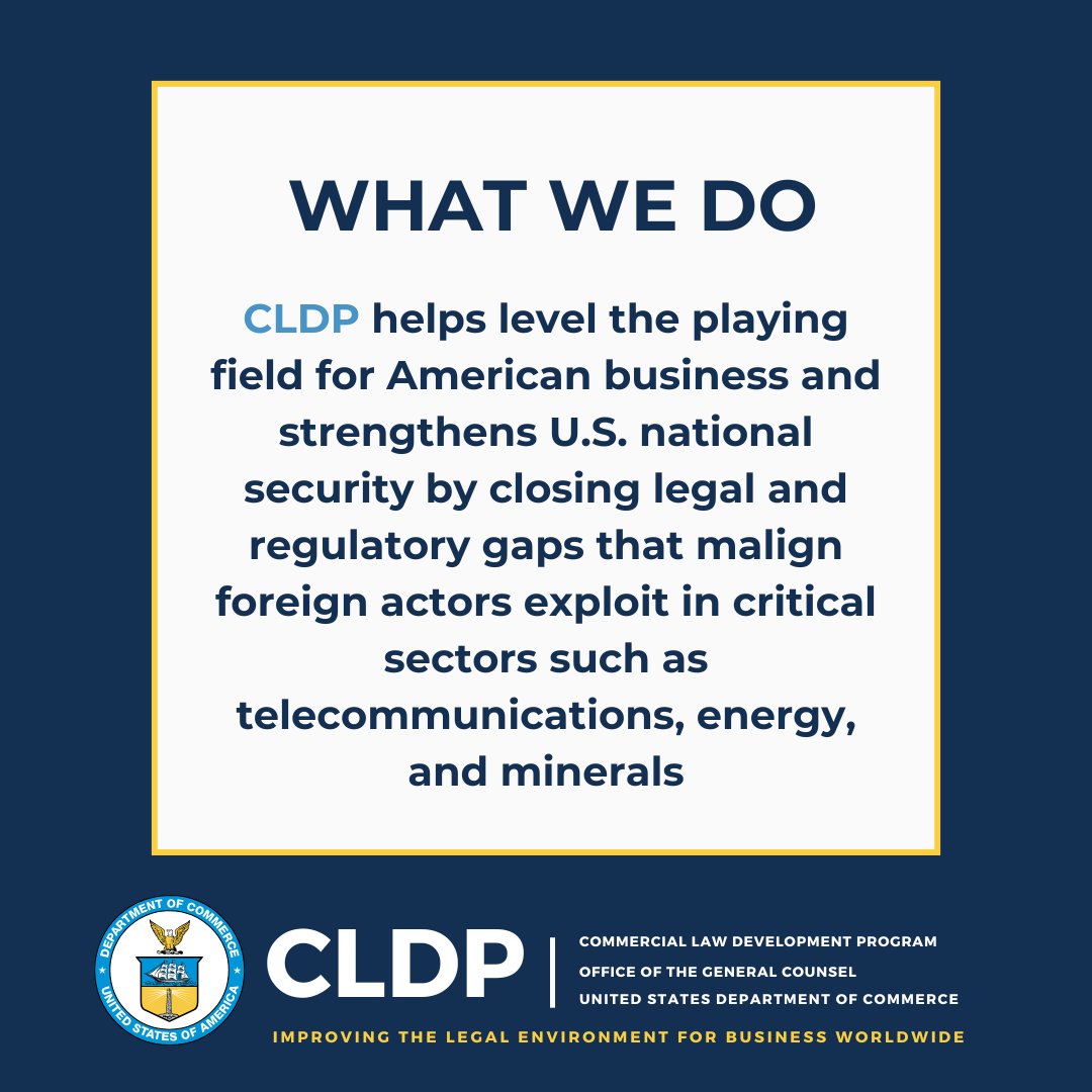 Commercial Law Development Program tweet media