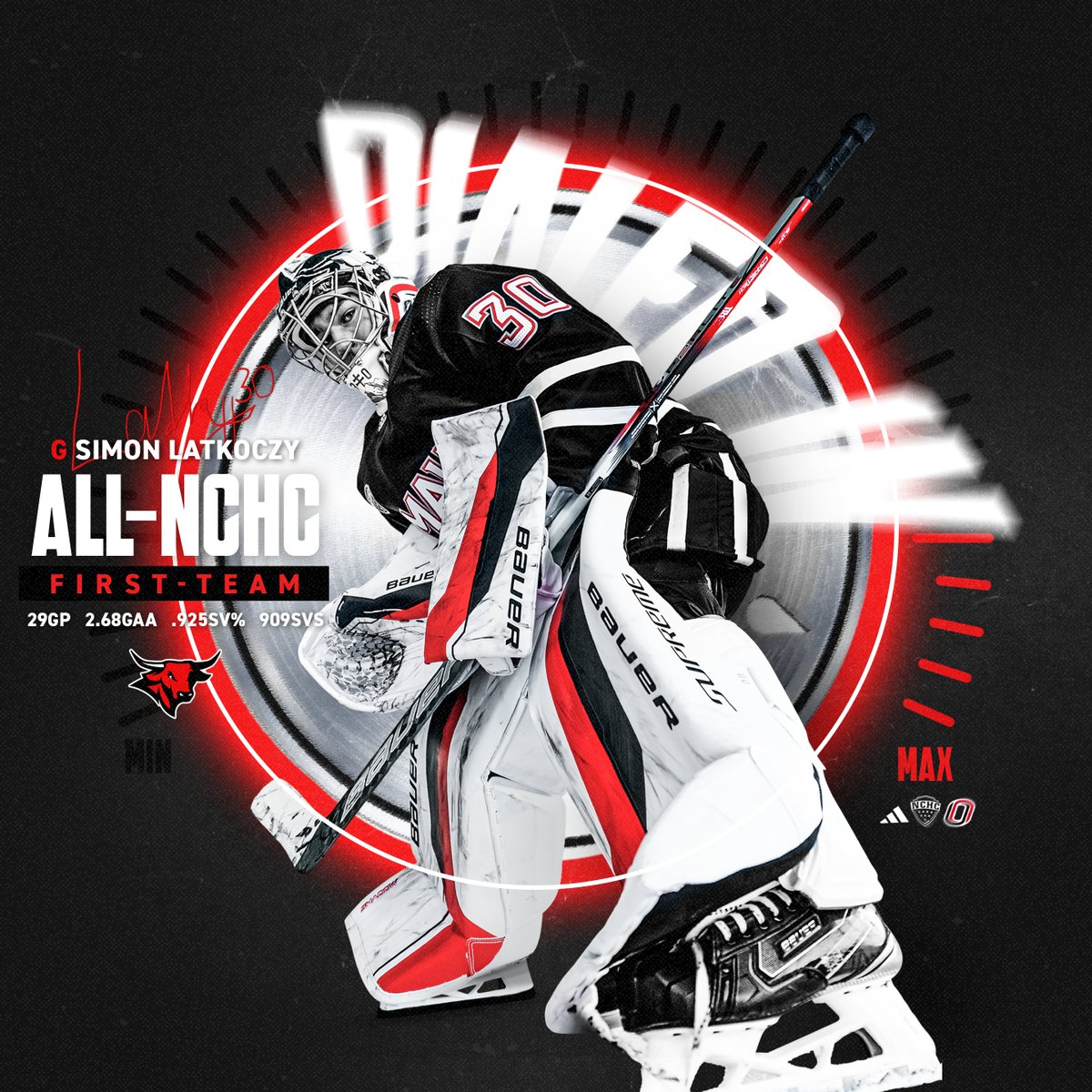 Simon has earned his recognition this season💪

Officially First-Team All-NCHC🏆

Release: bit.ly/3FDshty

#GoMavs