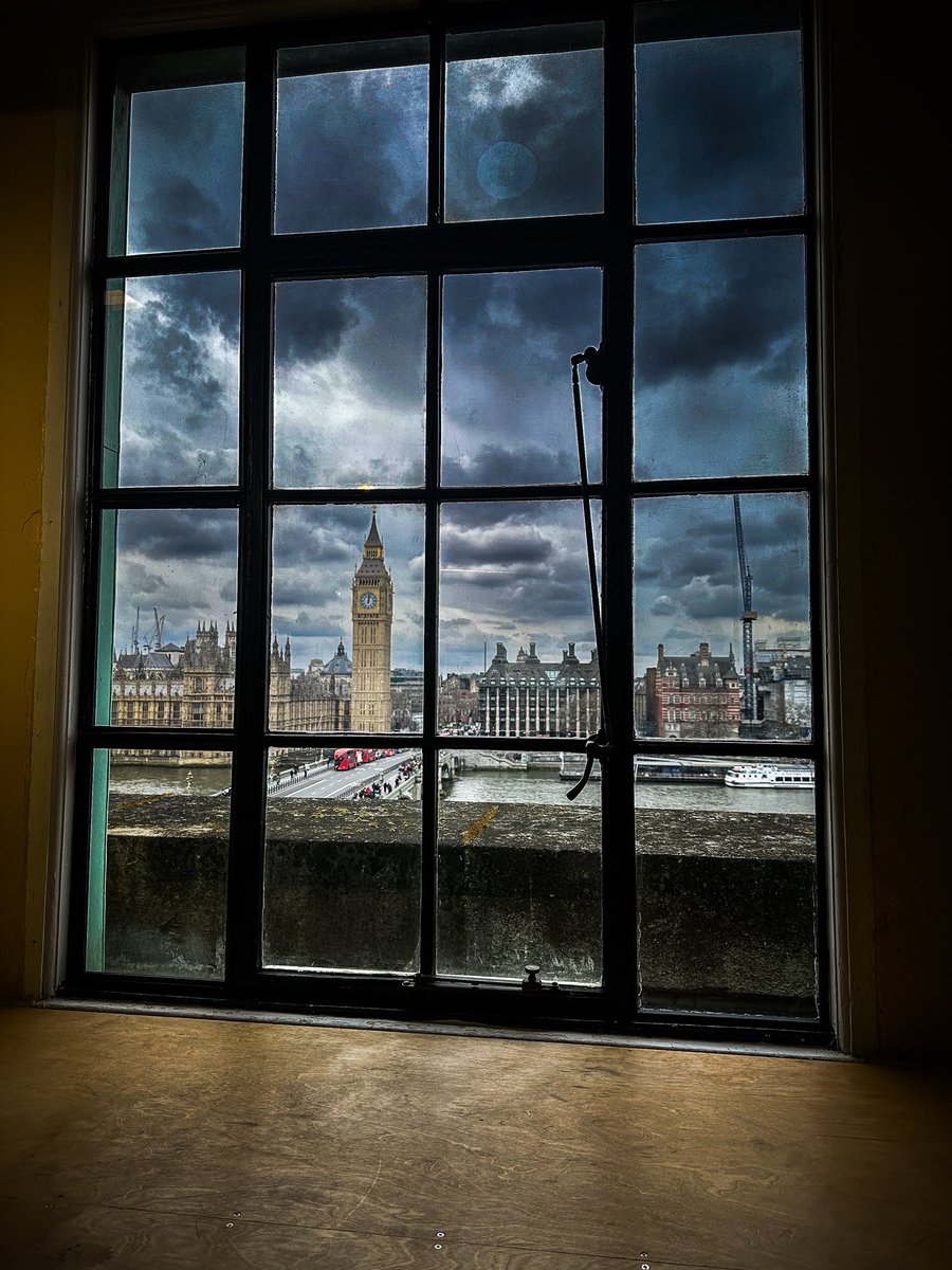 A room with a view. Inside County Hall today for a photoshoot.