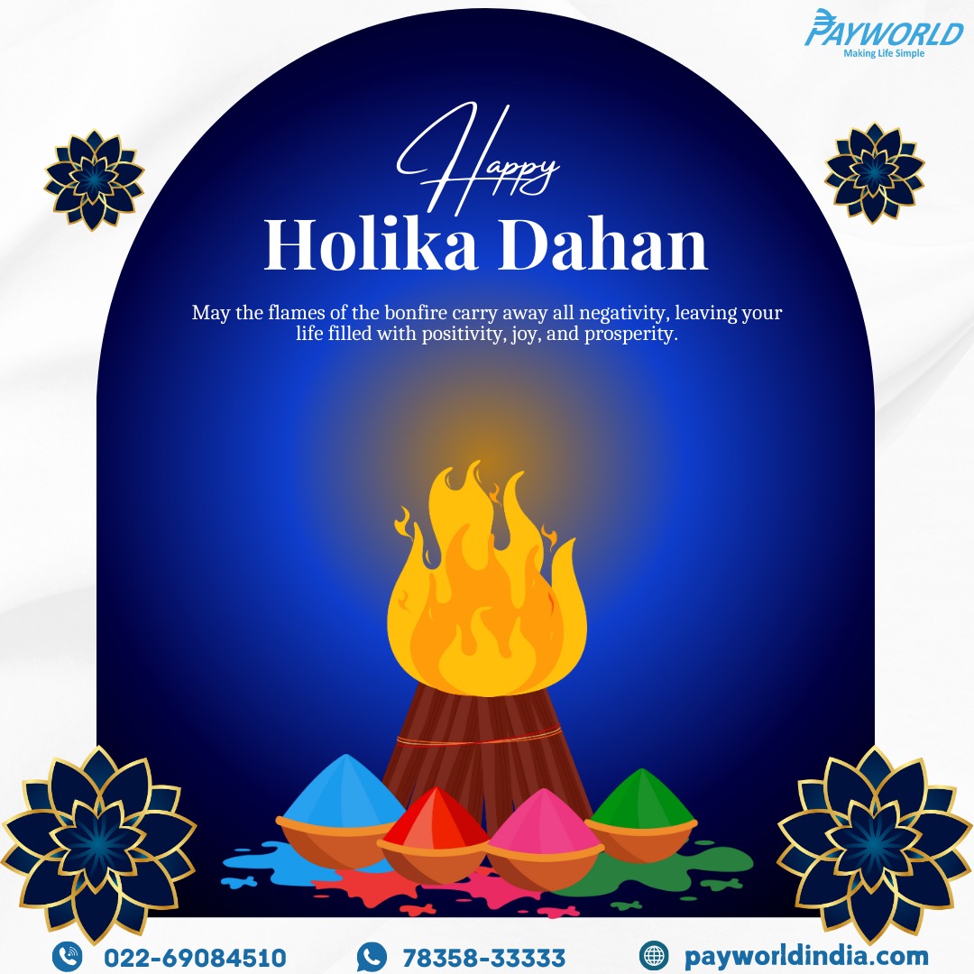 As the flames of Holika Dahan rise, let them take away every worry and bring in the colors of growth, success, and prosperity. 

This Holika Dahan, let's welcome a brighter, more rewarding future!  

#MakingLifeSimple #RetailerSuccess #HolikaDahan