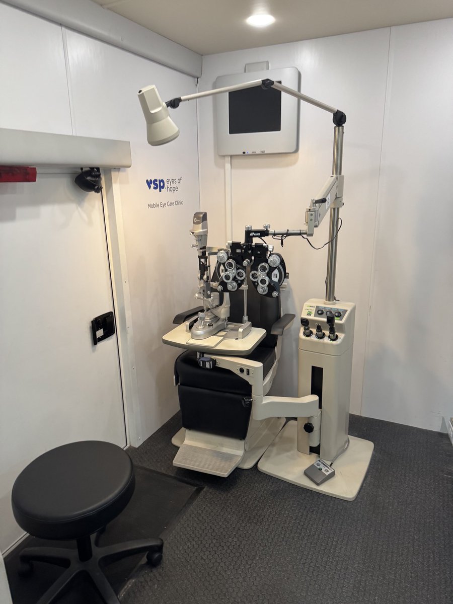 Today, #TeamAshby toured VSP’s Eyes of Hope mobile clinic. The clinic travels throughout the U.S to provide no-cost eye exams and glasses for communities in need. We appreciate all VSP has done for our community!