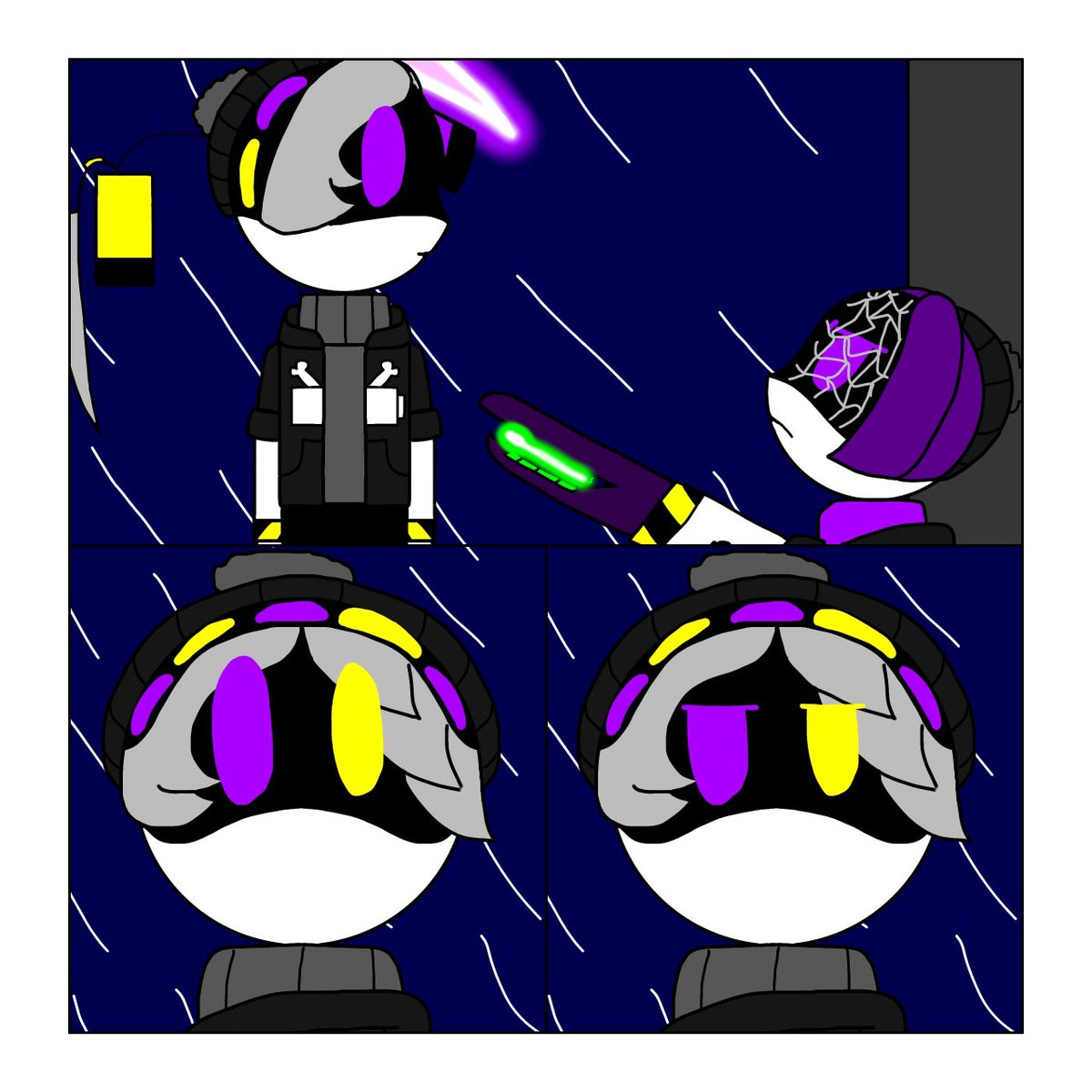 glitxhcreatr's tweet photo. An Unexpected Reunion Pt. 81-84

What did NM notice?

#MurderDrones #MurderDronesAu #comic https://t.co/H41X2gBizU
