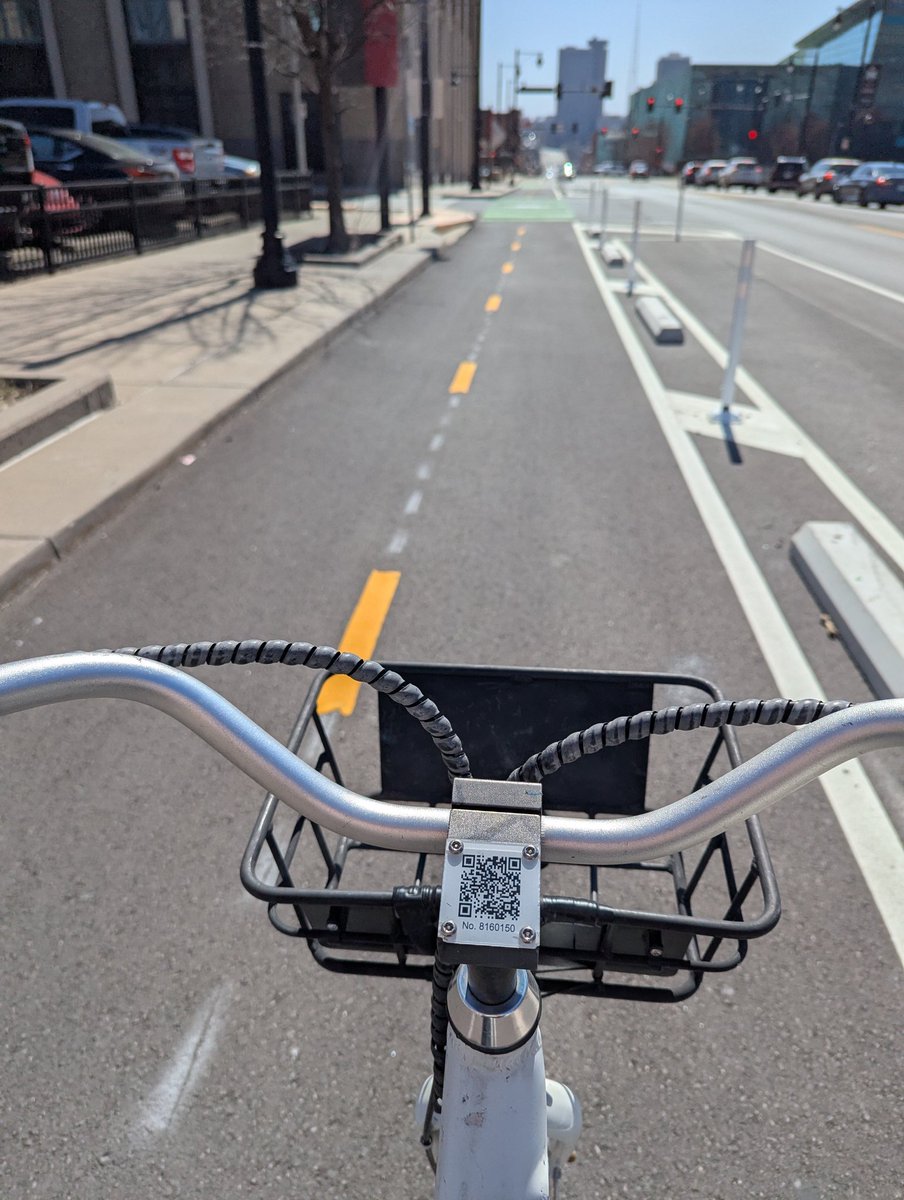 Make sure you're hyper aware walking and biking during the <a href="/Big12Conference/">Big 12 Conference</a> this week. I had FOUR near misses in a 1 mile stretch of the Gillham cycletrack on my commute this afternoon. 

I'm grateful for the fantastic brakes on my <a href="/RideKCBike/">RideKC Bike</a> today. 
#bikewalkkc #bikekc #kcmo