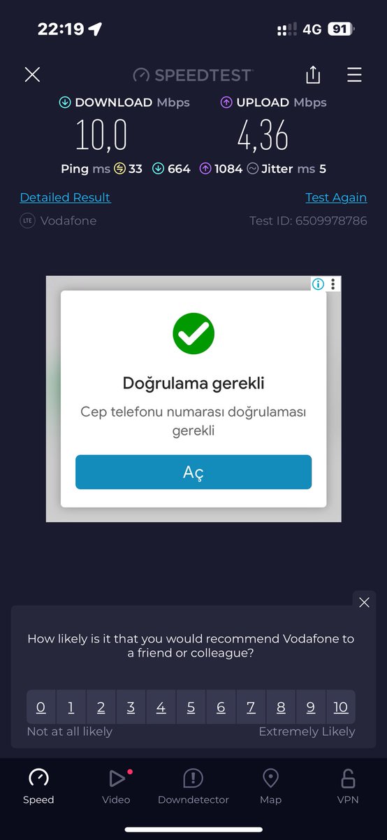 İstanbul’un göbeği Kadıköy’de verdiğiniz hıza bak. Utanmıyor musunuz acaba?? <a href="/VodafoneDestek/">Vodafone Destek</a>