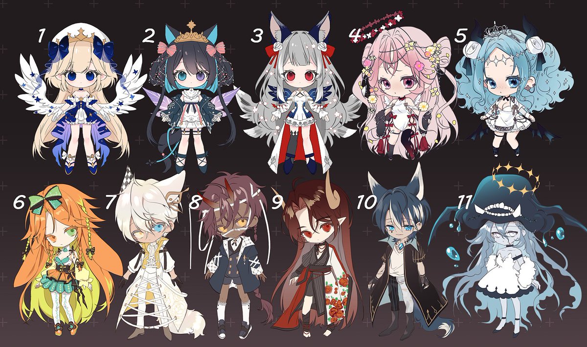 moka_yulz's tweet image. [ReOPEN] Set price Adopt

 #adoptable #chibiadoptable #characterdesign #ArtistOnTwitter