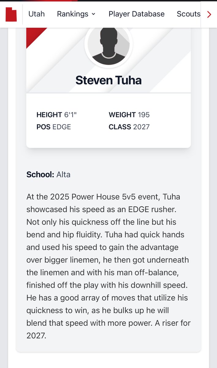 Thank you <a href="/PrepRedzoneUT/">Prep Redzone Utah</a> for the write up.🙏<a href="/bburdette/">Blake Burdette</a> <a href="/joe_tuha/">Joe Tuha</a> <a href="/DPuefua/">Coach David Puefua</a>