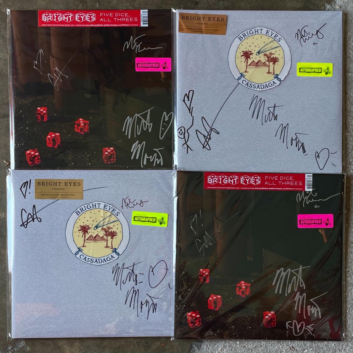 Vinyl on Sale (@vinylonsale) on Twitter photo The great <a href="/ParkAveCDs/">Park Ave CDs</a> with a limited amount of Bright Eyes signed vinyl!
Cassadaga (Yellow 2 LP), $39.98: parkavecds.com/UPC/0367100002…
Five Dice, All Threes (Red and Orange Splatter 2 LP), $37.98: parkavecds.com/UPC/0367100002…
$5 from each sale benefits the Poison Oak Project <a href="/Proplr/">Propeller</a> The great <a href="/ParkAveCDs/">Park Ave CDs</a> with a limited amount of Bright Eyes signed vinyl!
Cassadaga (Yellow 2 LP), $39.98: parkavecds.com/UPC/0367100002…
Five Dice, All Threes (Red and Orange Splatter 2 LP), $37.98: parkavecds.com/UPC/0367100002…
$5 from each sale benefits the Poison Oak Project <a href="/Proplr/">Propeller</a>