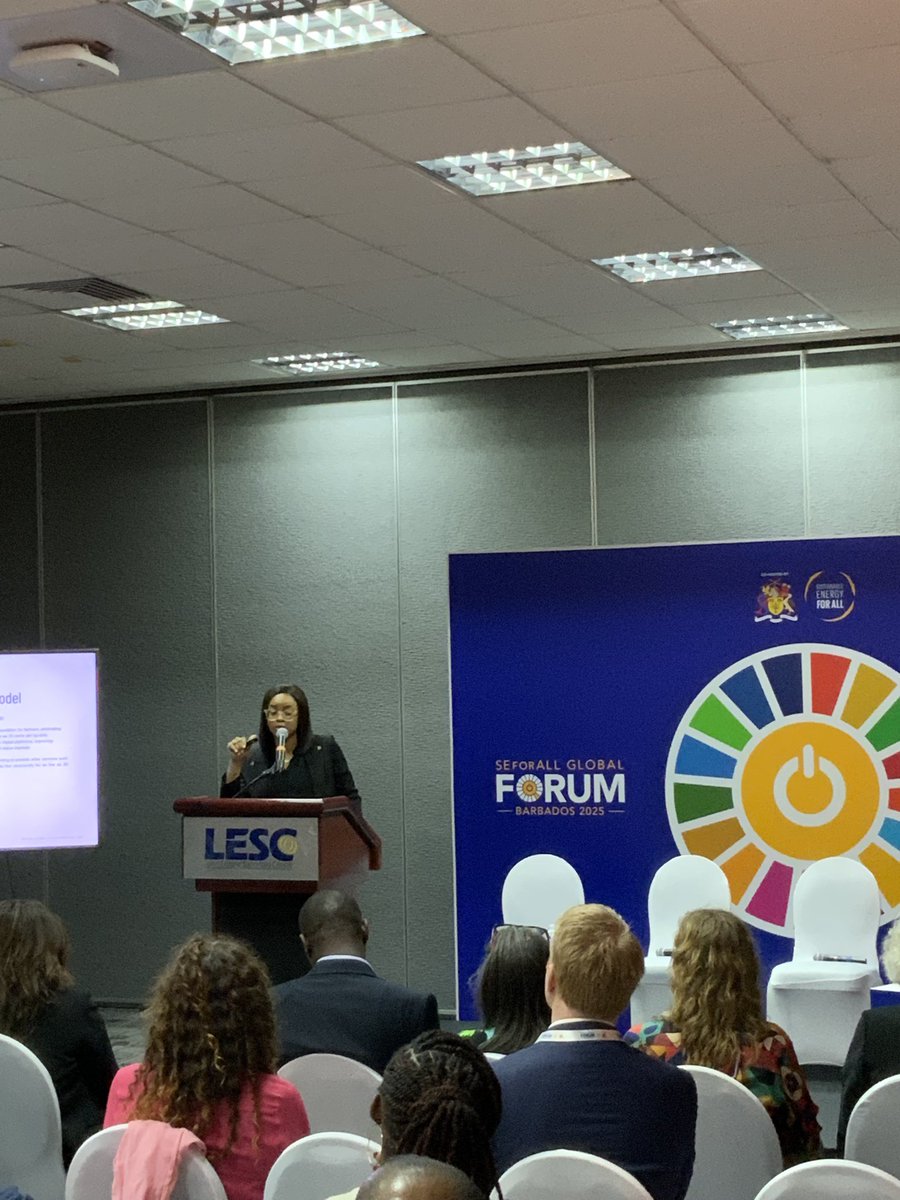 Very inspiring to hear young women leaders like Durodoluwa Femi-Ajala of the Youth Sustainable Development Network about their So Cool project, which integrates AI and block chain to serve communities better. #EnergyEfficiency #seforallforum #SDG7