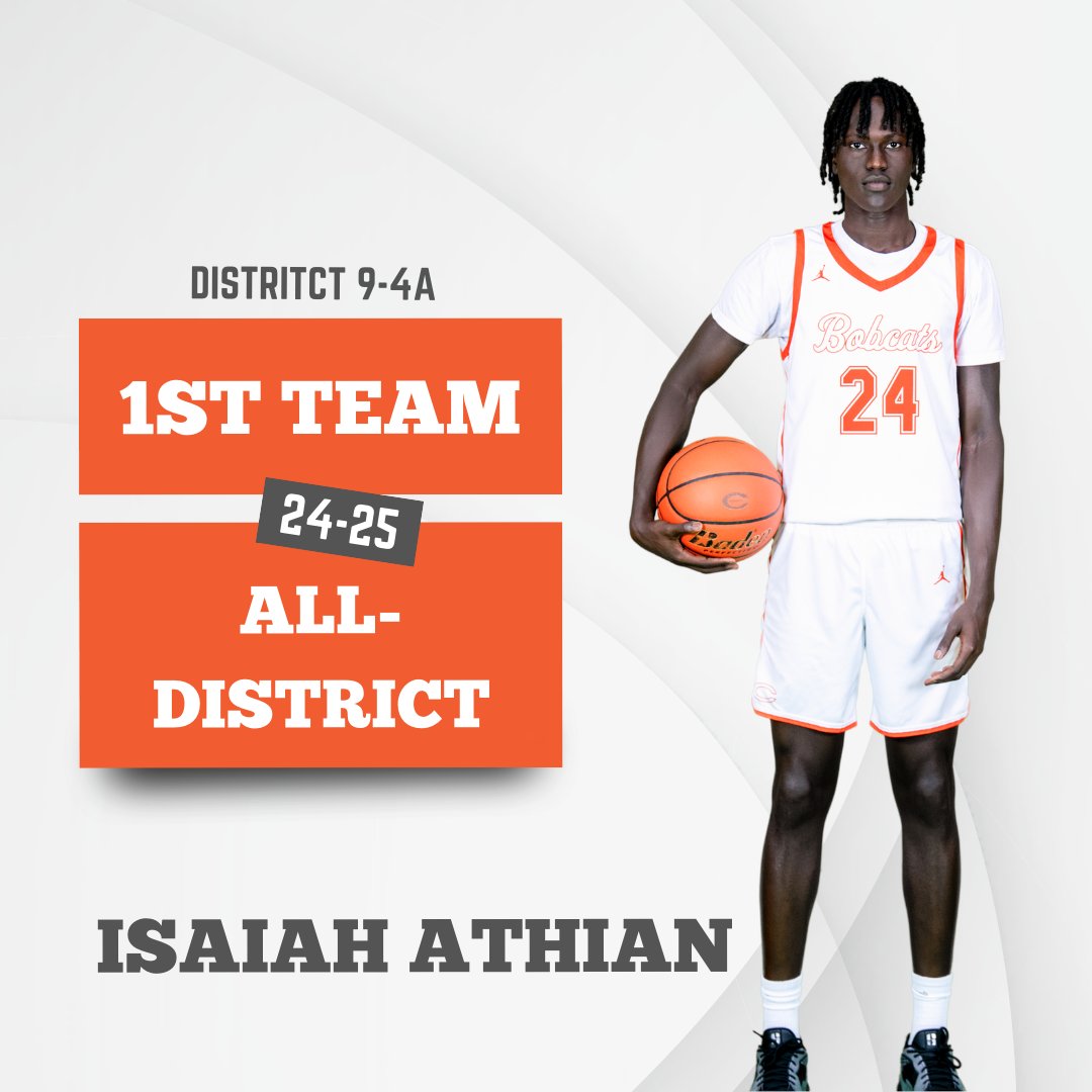 Celina_Hoops's tweet image. Congratulations to @isaiahathian for being named 1st Team All-District!